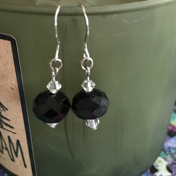 Swarovski sterling earrings - Picture 2 of 5